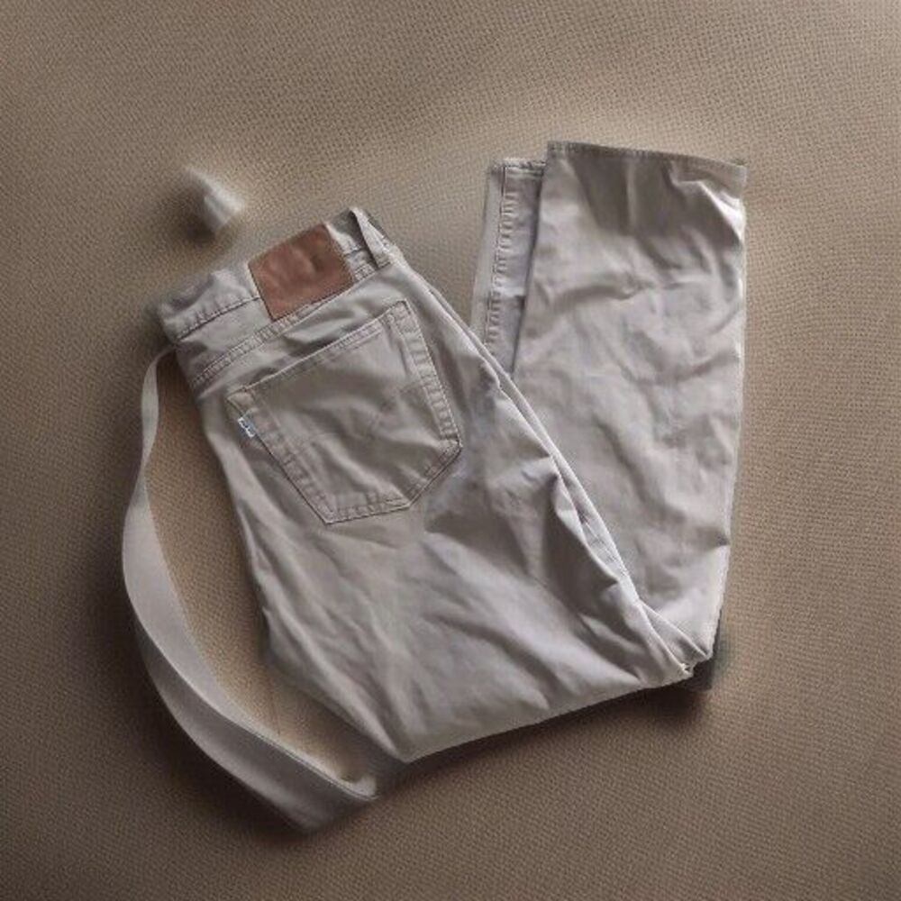LEVI's 511 Premium Big Eโ Jeans Men's W36/L30 Stretchy Slim Fit Beige Casual